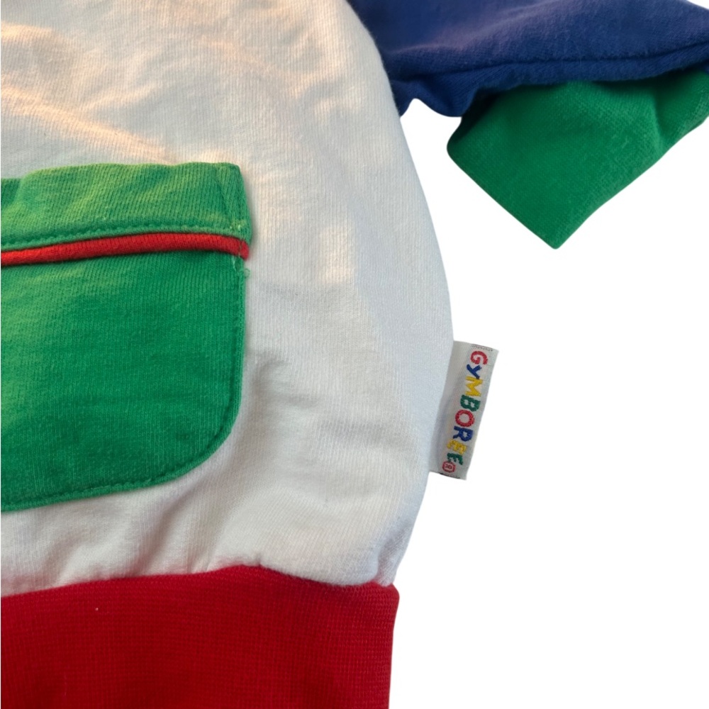 Colorblock rainbow Gymboree Kids Hoodie with Multi-Color Hood - Picture 4 of 4
